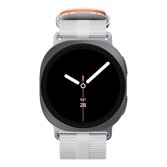 Galaxy Watch 8 | 40 мм | 4G LTE | Graphite | Athleisure/White | M/L, Тип ремешка : Athleisure, Размер корпуса : 40 мм, Цвет: Graphite, Цвет ремешка: White, Размер ремешка : M/L, Подключение часов : Bluetooth / Wi-Fi + 4G LTE, изображение 3